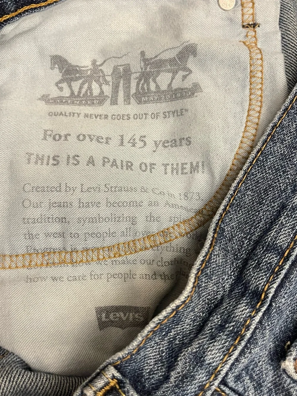 Levis Jorts Jean Shorts Mens 505  32”